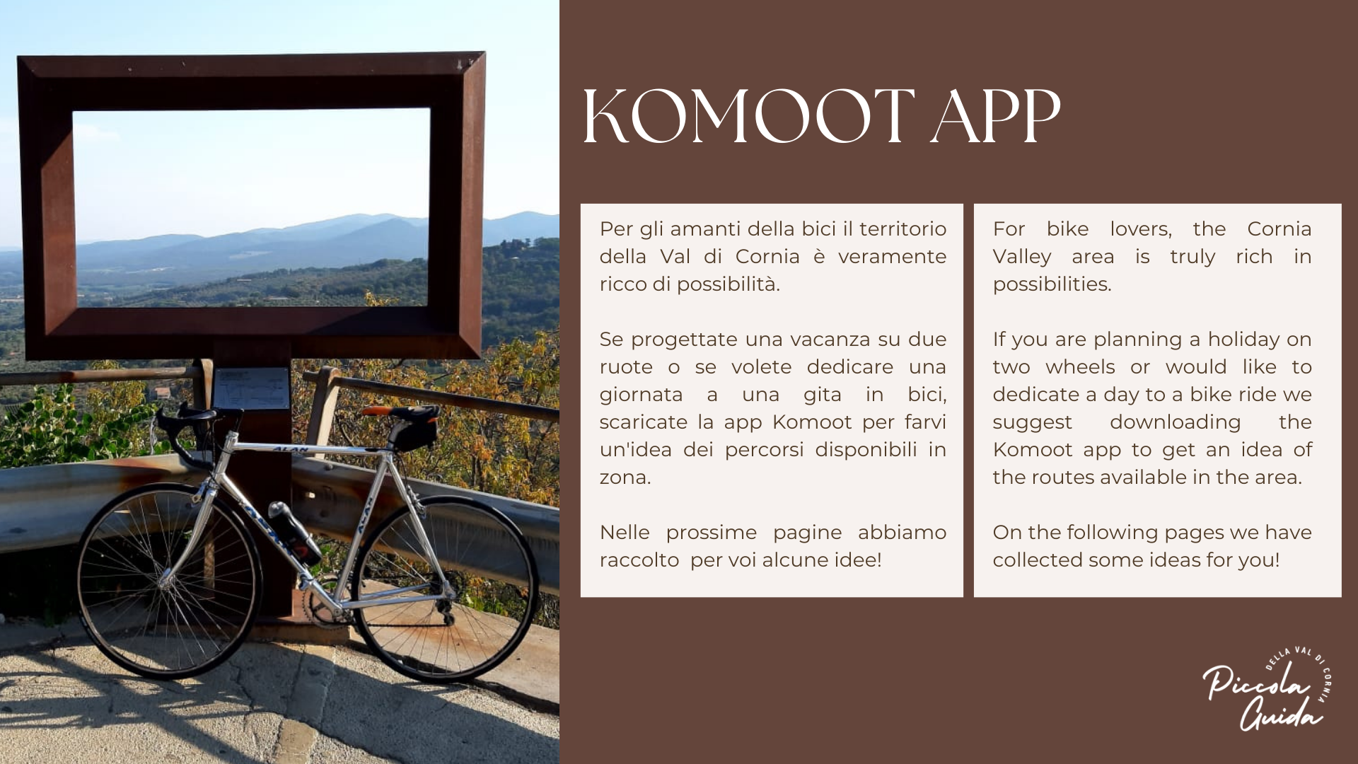 Komoot app val di cornia