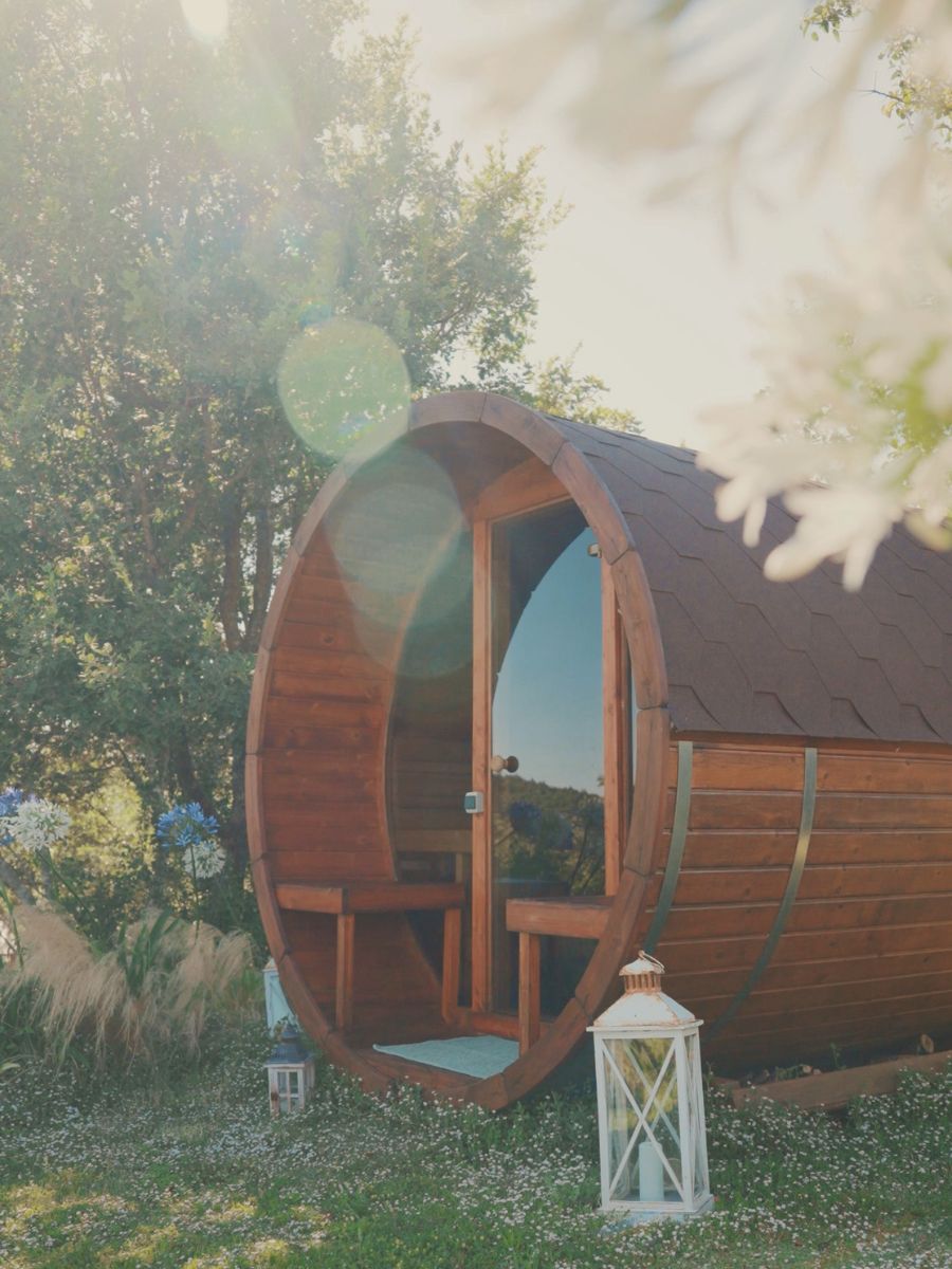 Spa oudoor sauna finlandese - La Gualda Vecchia, podere toscano